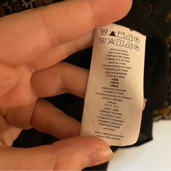 MICHAEL Michael Kors Botanical Print Georgette Pleated Dress M - Picture 8 of 8